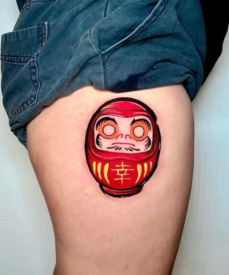 30 Unique Daruma Doll Tattoos for Your Inspiration