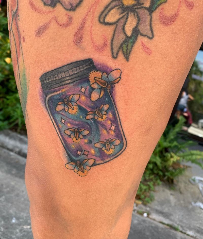 30 Pretty Firefly Jar Tattoos You Must Love