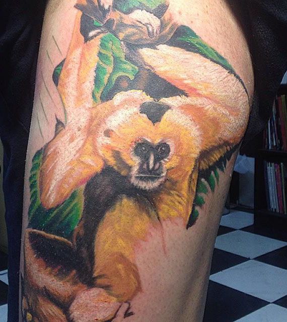 25 Unique Gibbon Tattoos for Your Inspiration