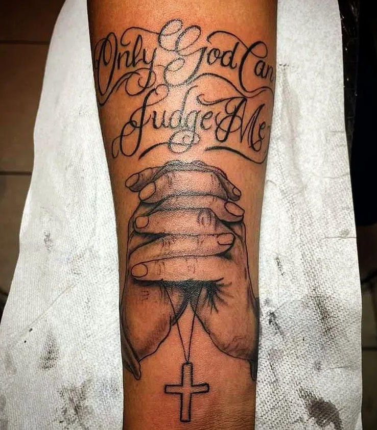 30 Unique Only God Can Judge Me Tattoos You Can Copy