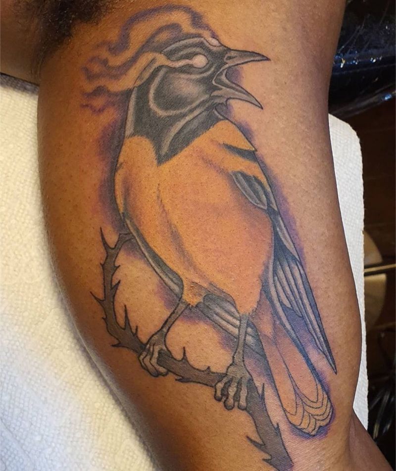 30 Pretty Oriole Tattoos to Inspire You