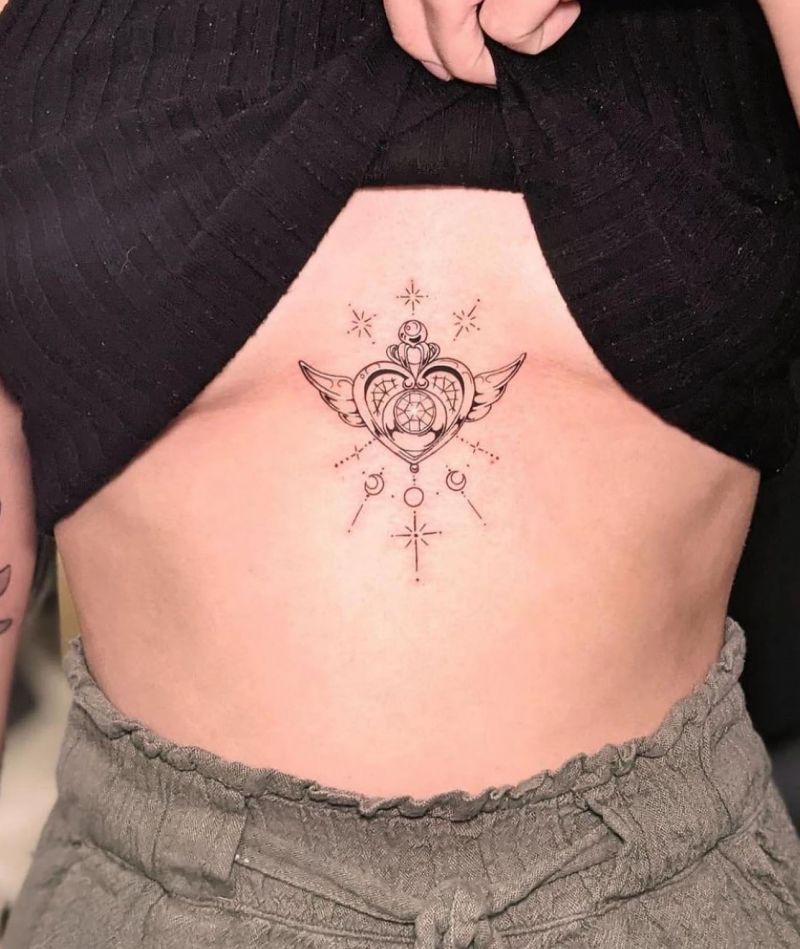 30 Pretty Sternum Tattoos For Your Next Ink