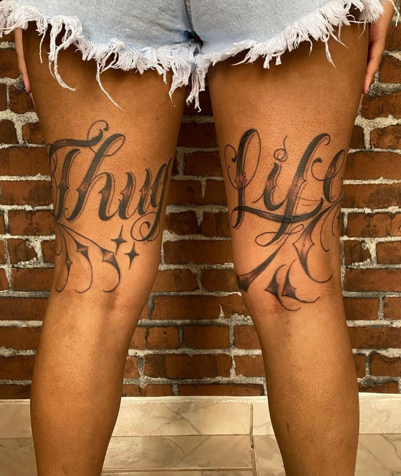 30 Unique Thug Life Tattoos For Your Next Ink