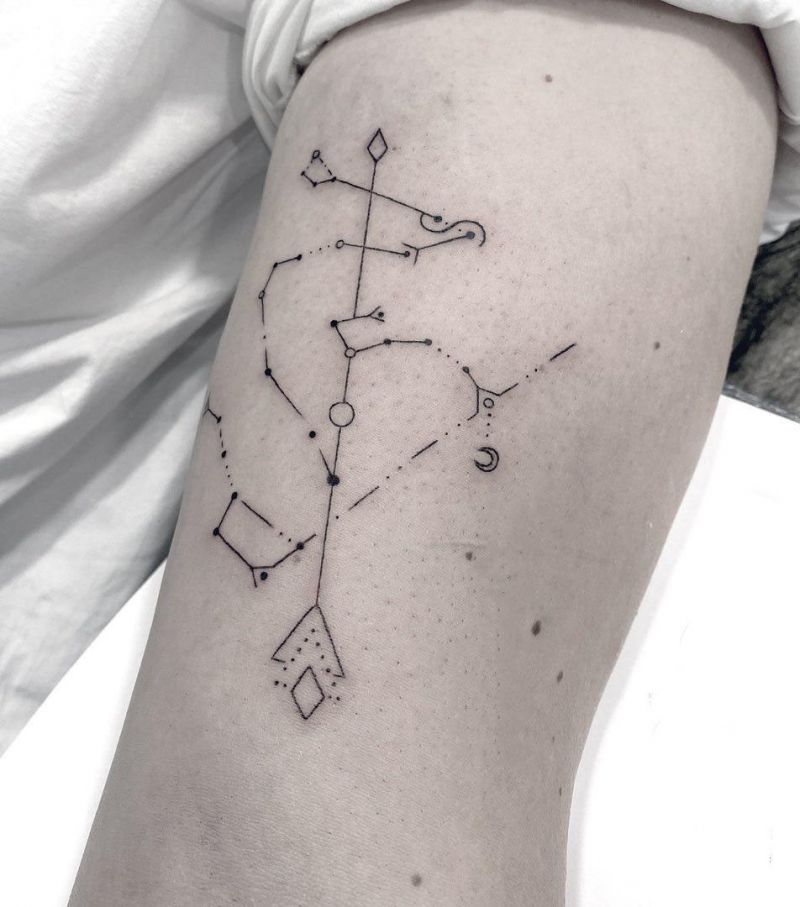 30 Unique Ursa Major Tattoos to Inspire You