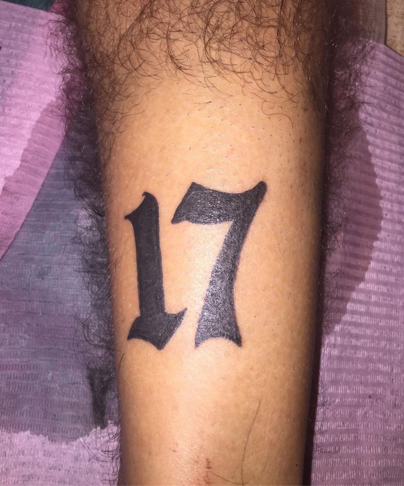 30 Unique 17 Tattoos You Can Copy