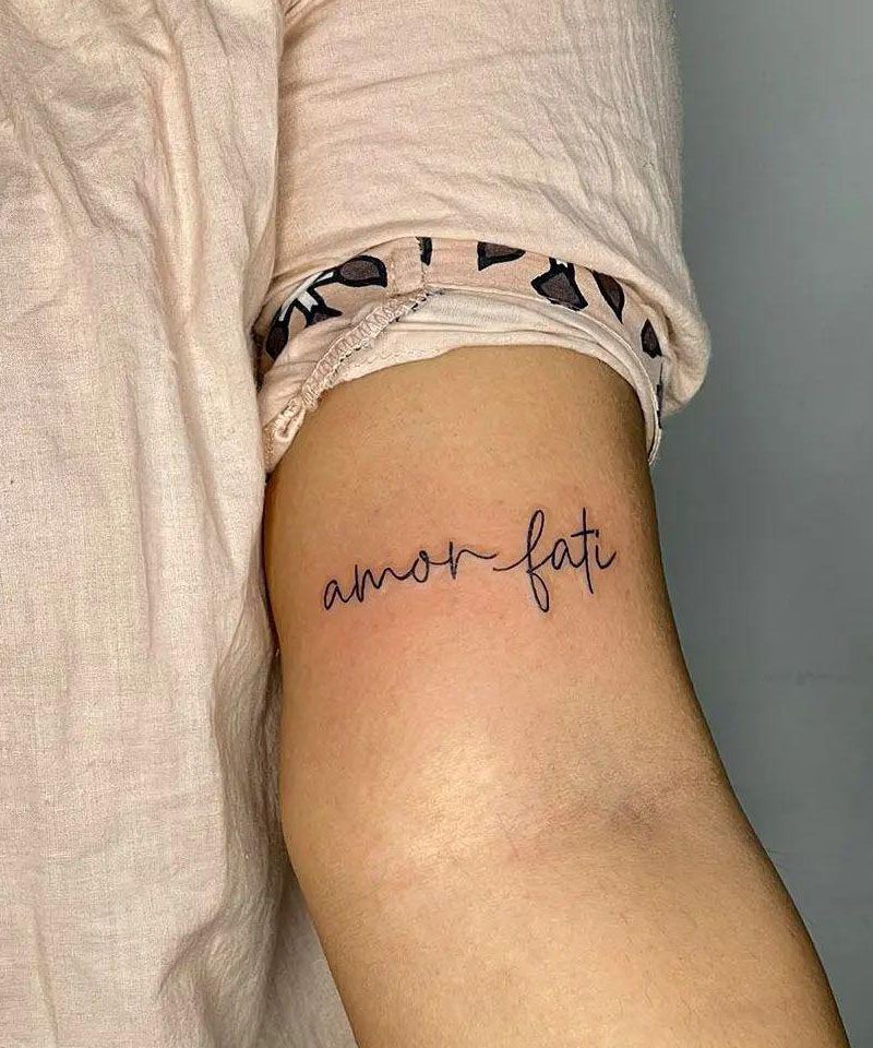 30 Unique Amor Fati Tattoos to Inspire You