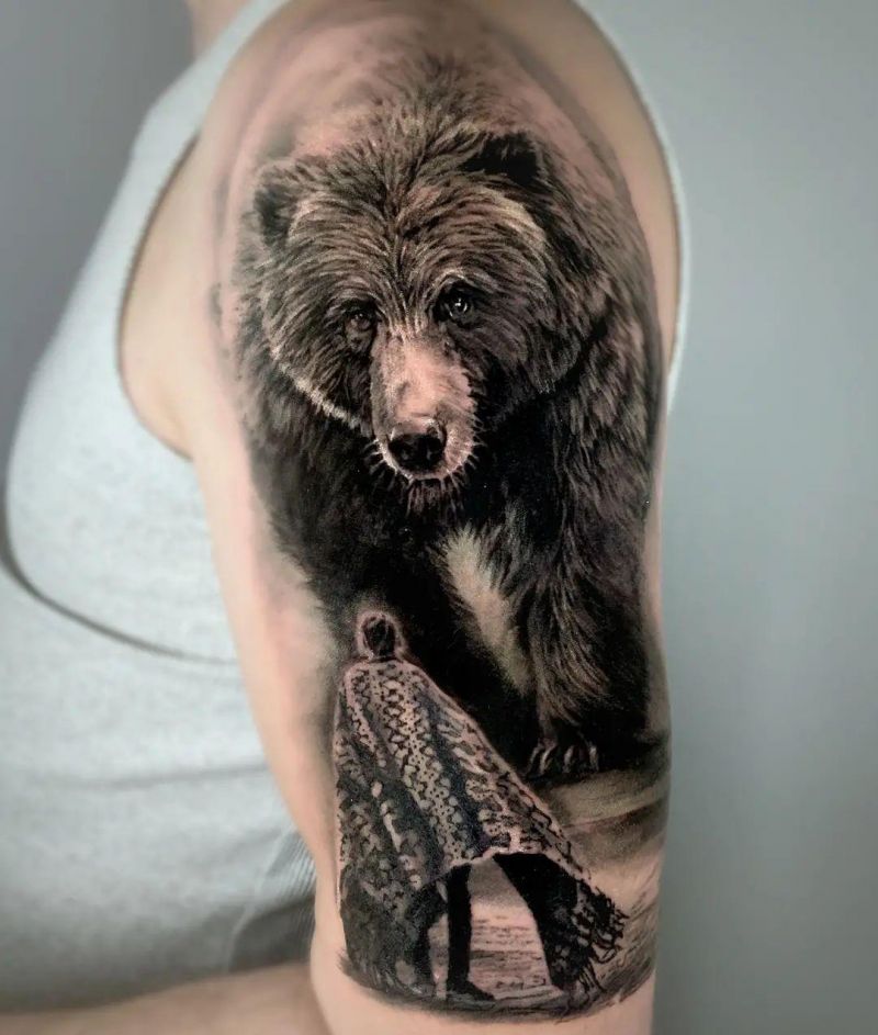 30 Awesome Grizzly Bear Tattoos For Your Next Ink