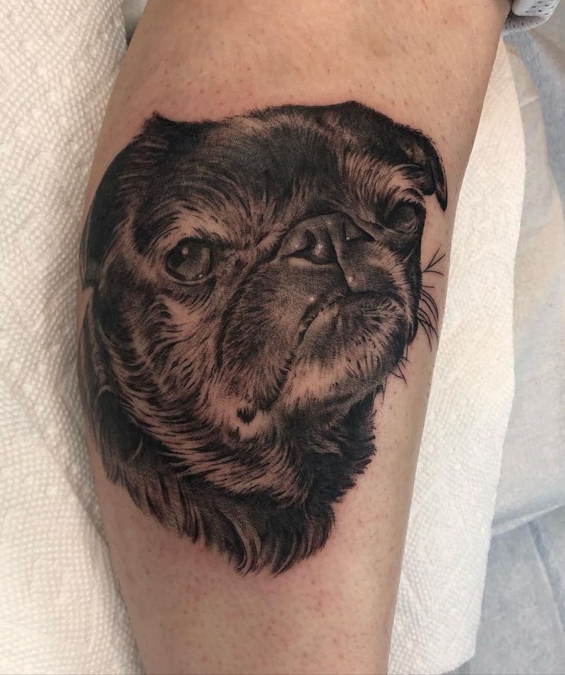 30 Cute Pug Tattoos You Must Love