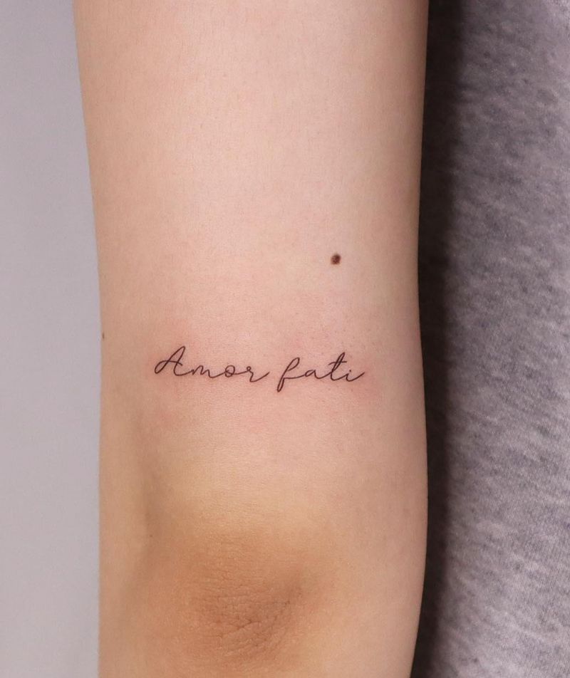 30 Unique Amor Fati Tattoos to Inspire You