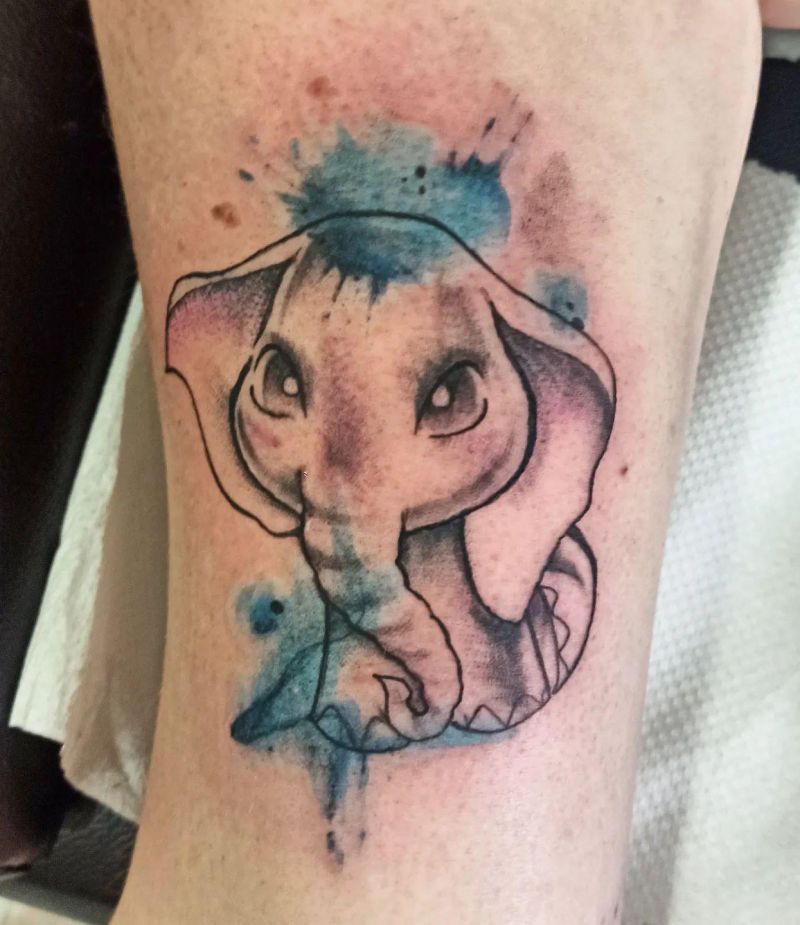 30 Cool Baby Elephant Tattoos for Your Inspiration