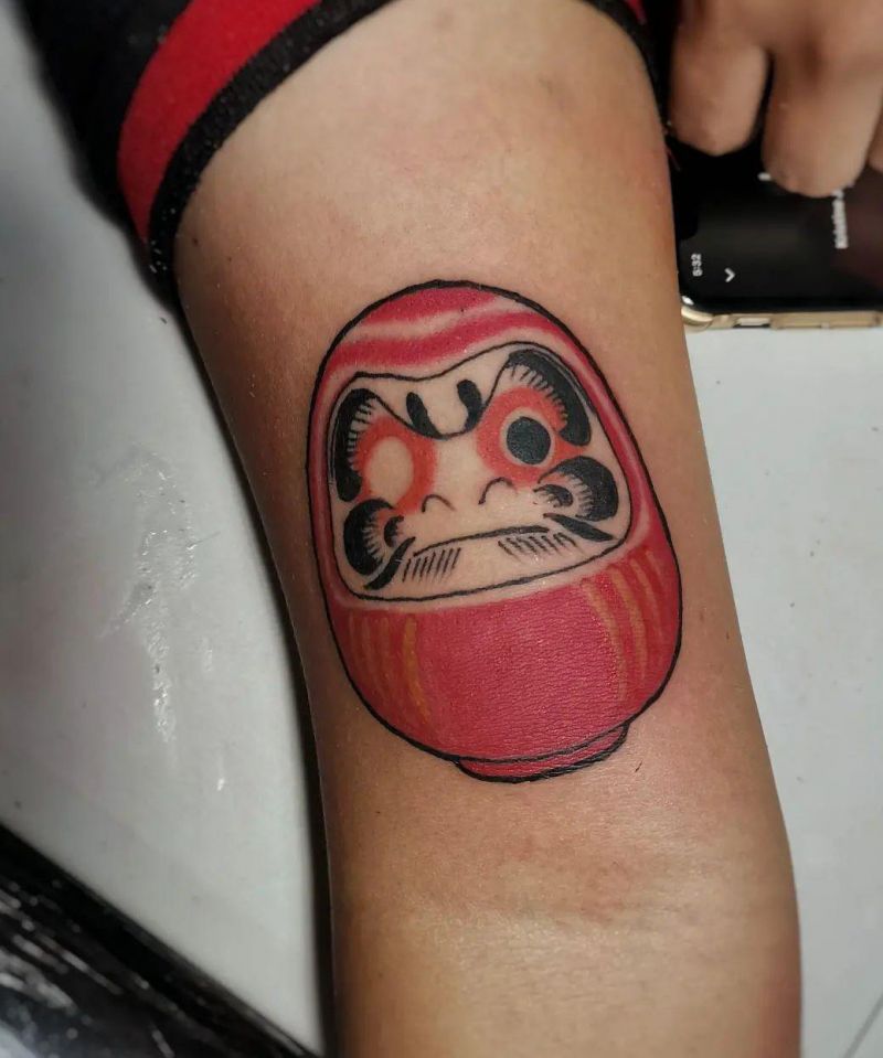 30 Unique Daruma Doll Tattoos for Your Inspiration