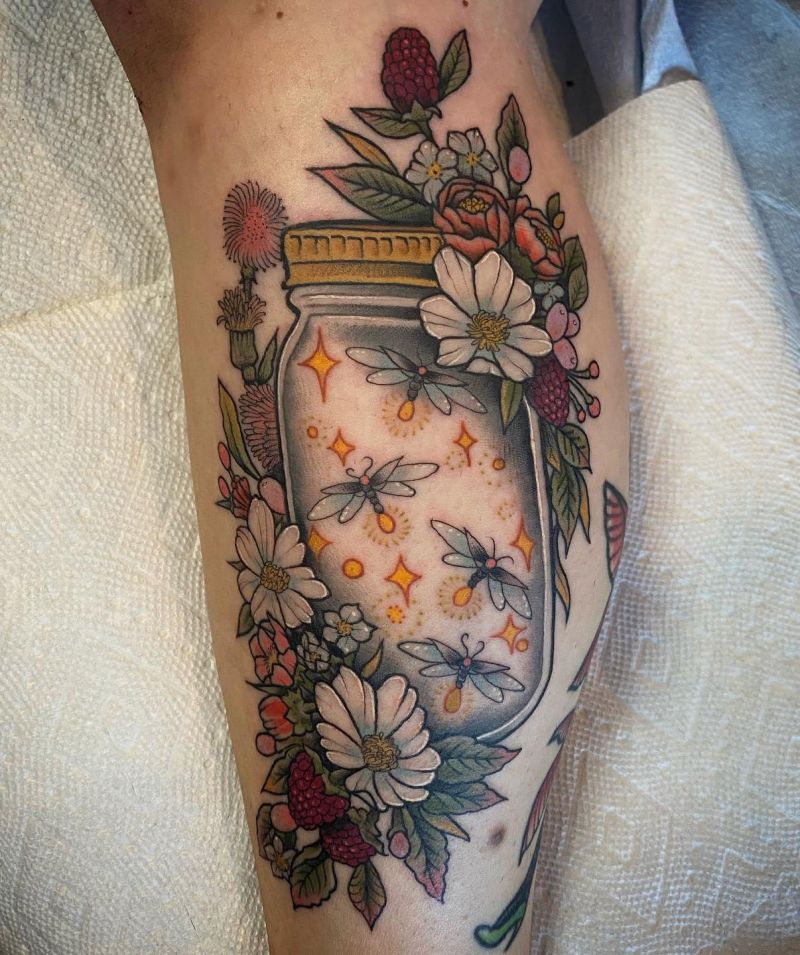 30 Pretty Firefly Jar Tattoos You Must Love