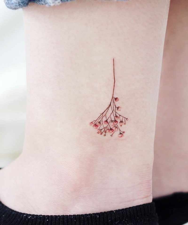 30 Unique Gypsophila Tattoos for Your Inspiration