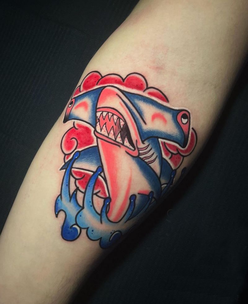 30 Unique Hammerhead Shark Tattoos You Must Love