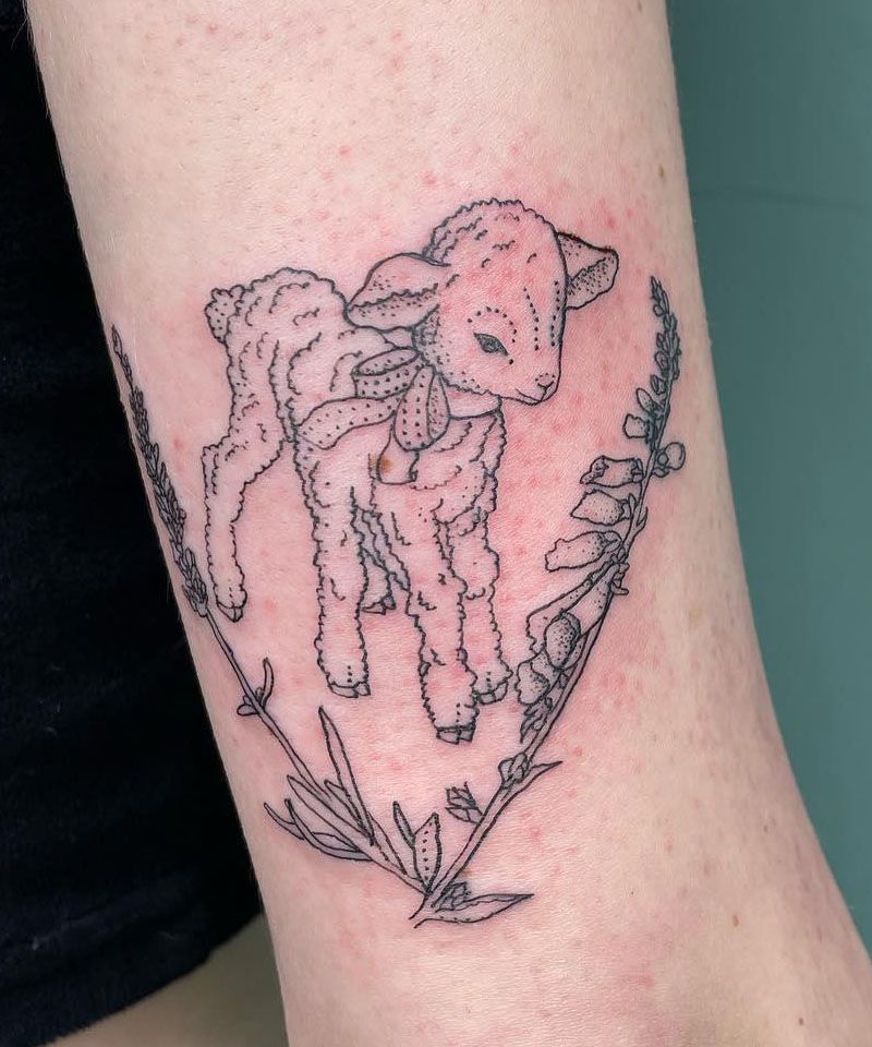 30 Cute Lamb Tattoos You Can Copy