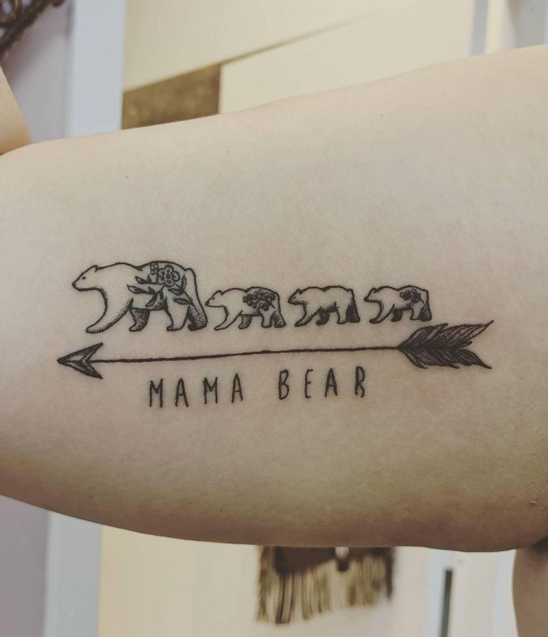 30 Classy Mama Bear Tattoos to Inspire You