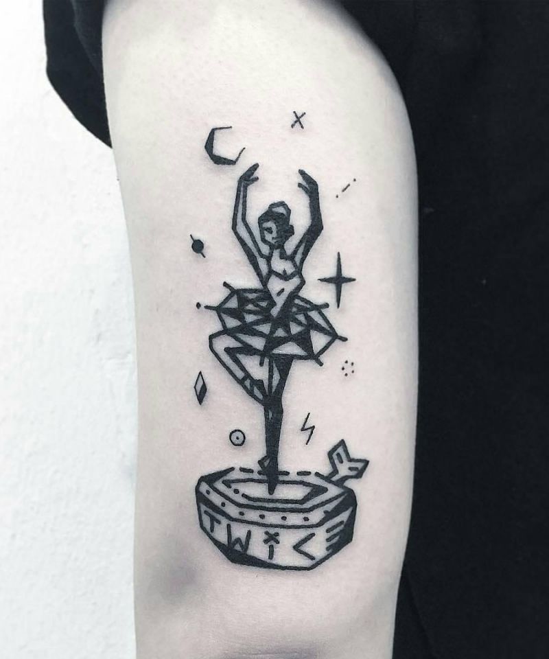 30 Unique Music Box Tattoos You Must Love