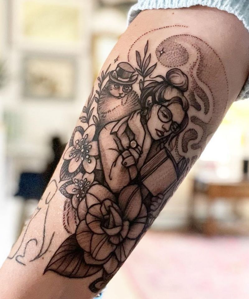 30 Unique Reading Tattoos You Can Copy