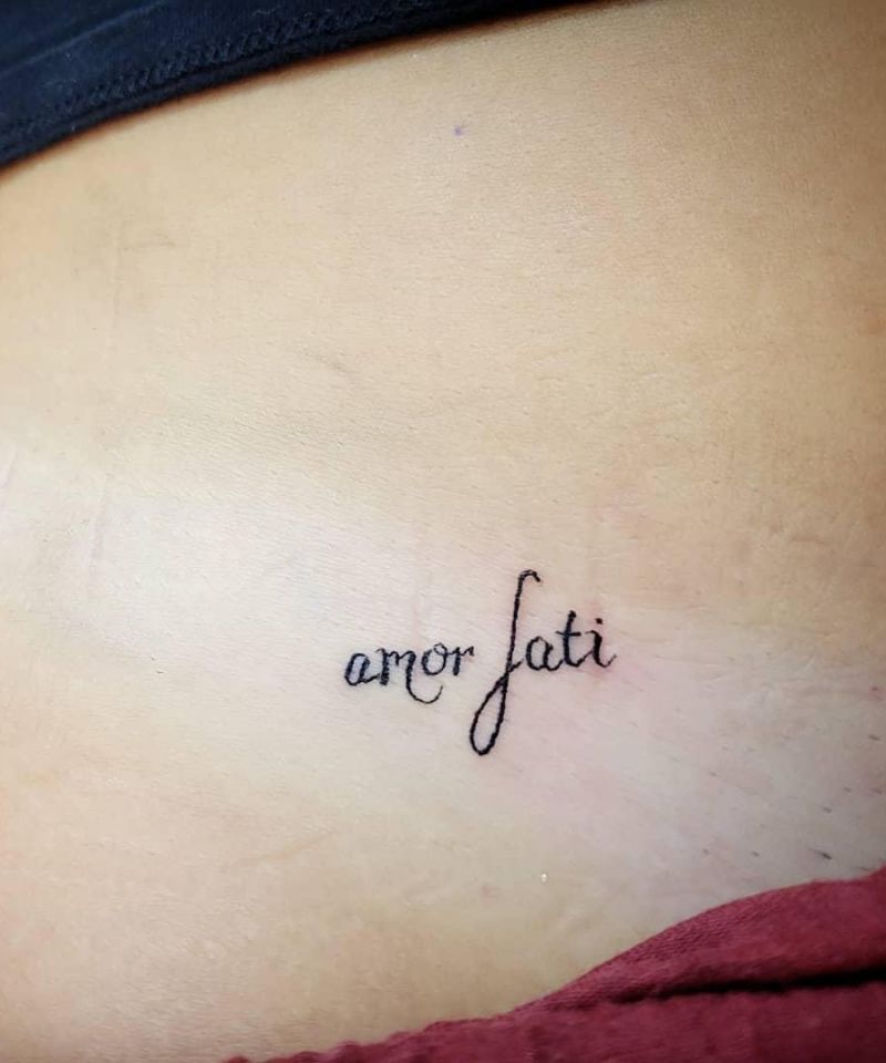 30 Unique Amor Fati Tattoos to Inspire You