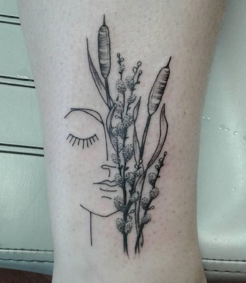 30 Pretty Cattail Tattoos For Your Next Ink