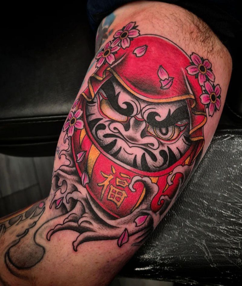 30 Unique Daruma Doll Tattoos for Your Inspiration