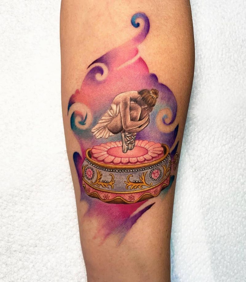 30 Unique Music Box Tattoos You Must Love