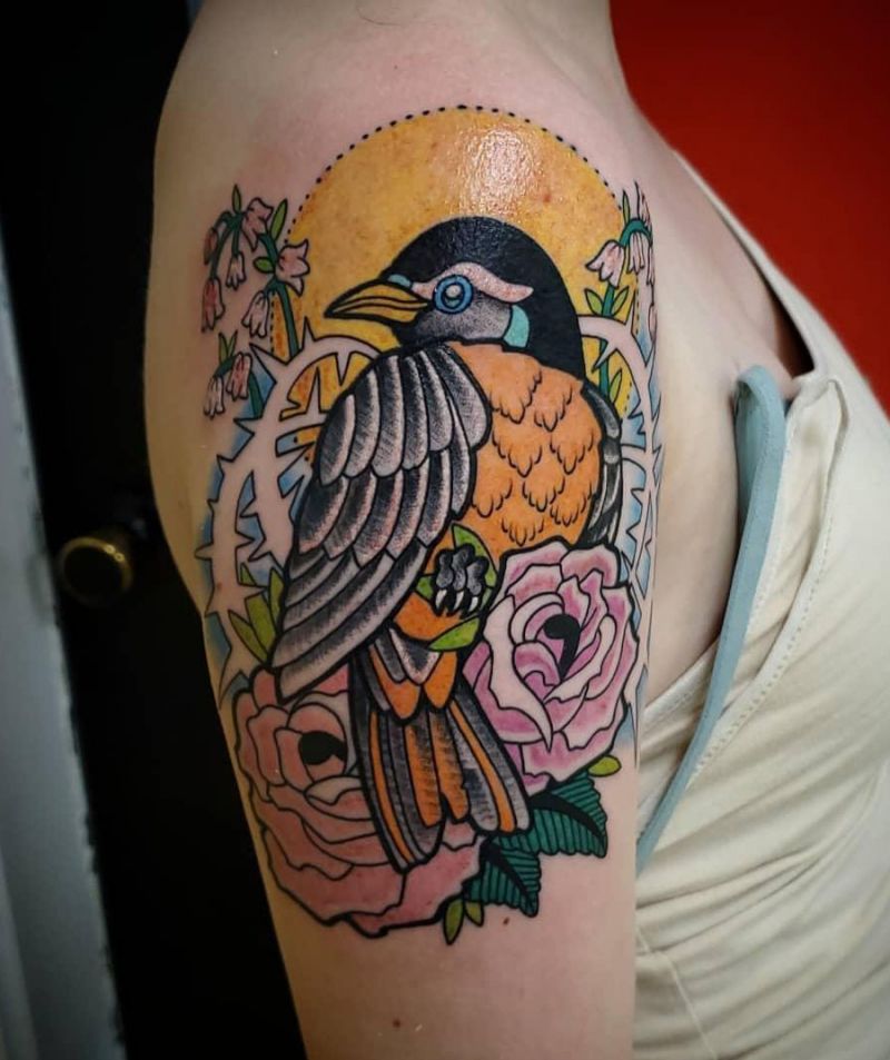 30 Pretty Oriole Tattoos to Inspire You