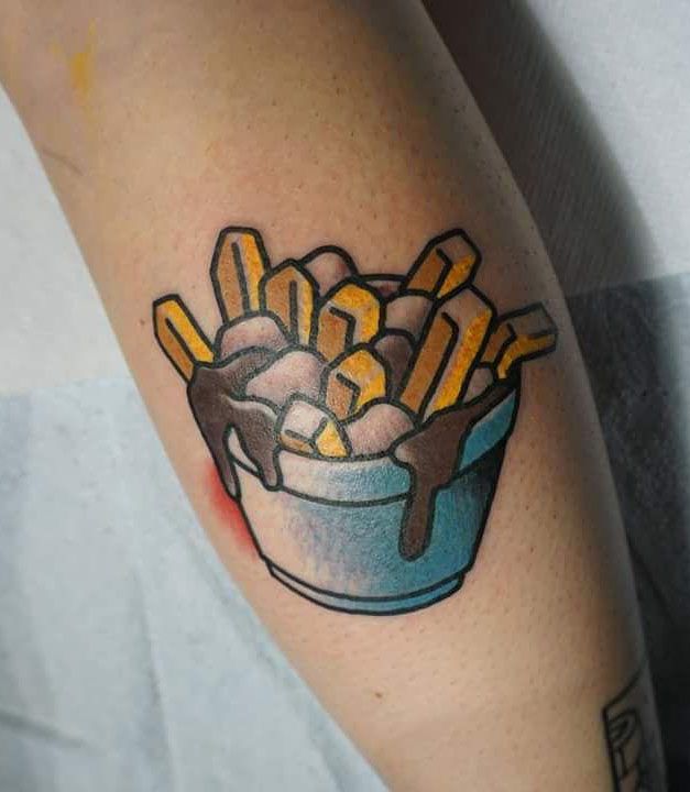 30 Unique Poutine Tattoos You Must Love