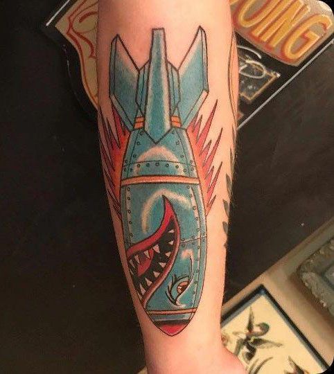30 Unique Shark Bomb Tattoos You Must Love
