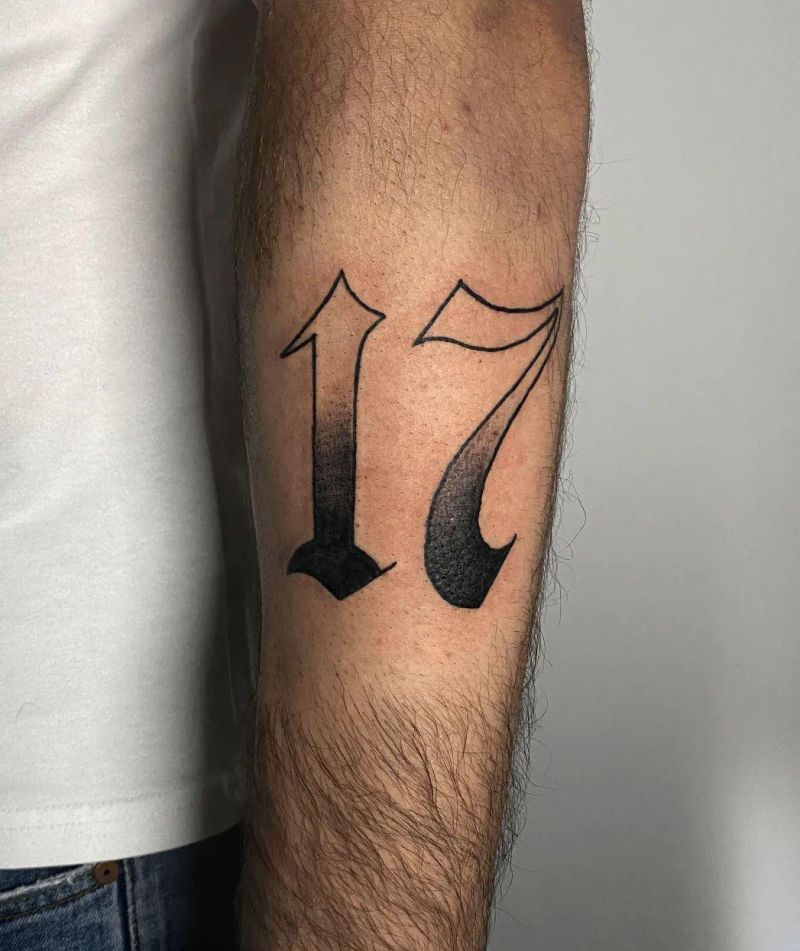 30 Unique 17 Tattoos You Can Copy