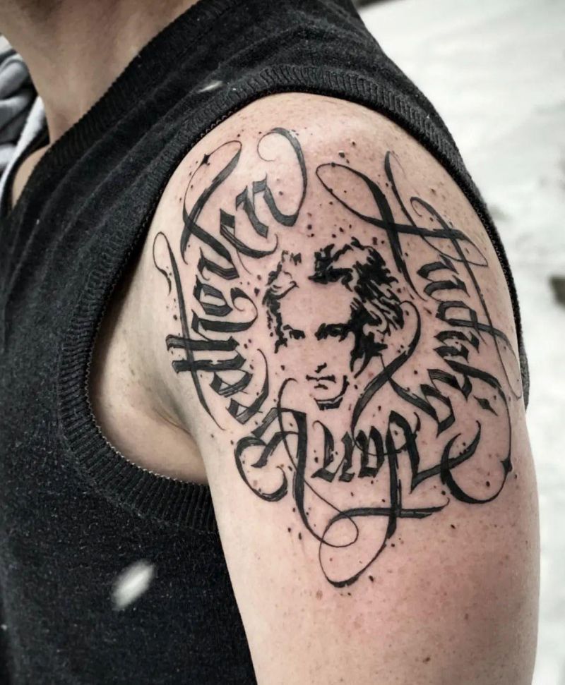 30 Awesome Beethoven Tattoos to Inspire You