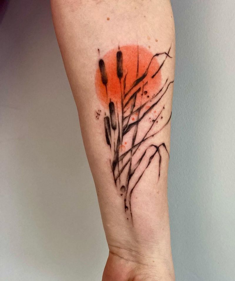 30 Pretty Cattail Tattoos For Your Next Ink