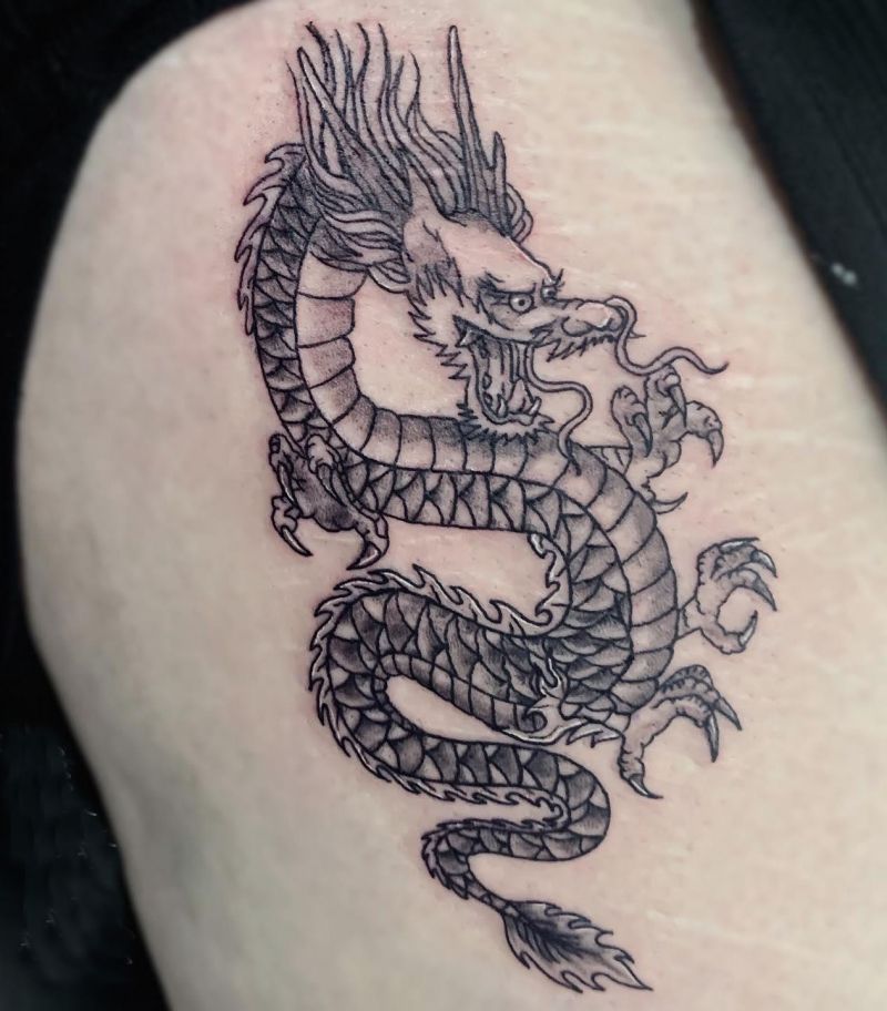 30 Pretty Chinese Dragon Tattoos You Can Copy