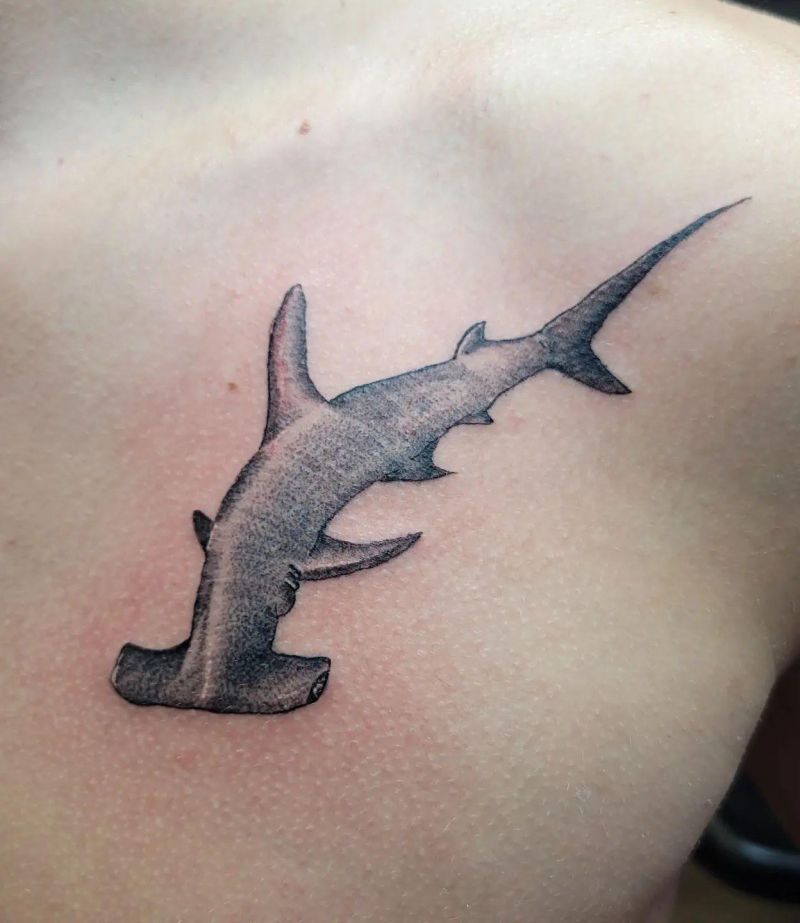 30 Unique Hammerhead Shark Tattoos You Must Love