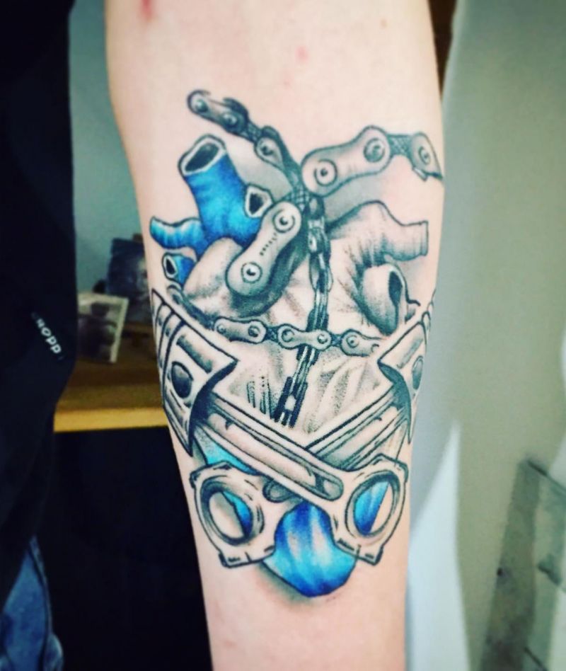 30 Unique Mechanical Heart Tattoos You Must Love