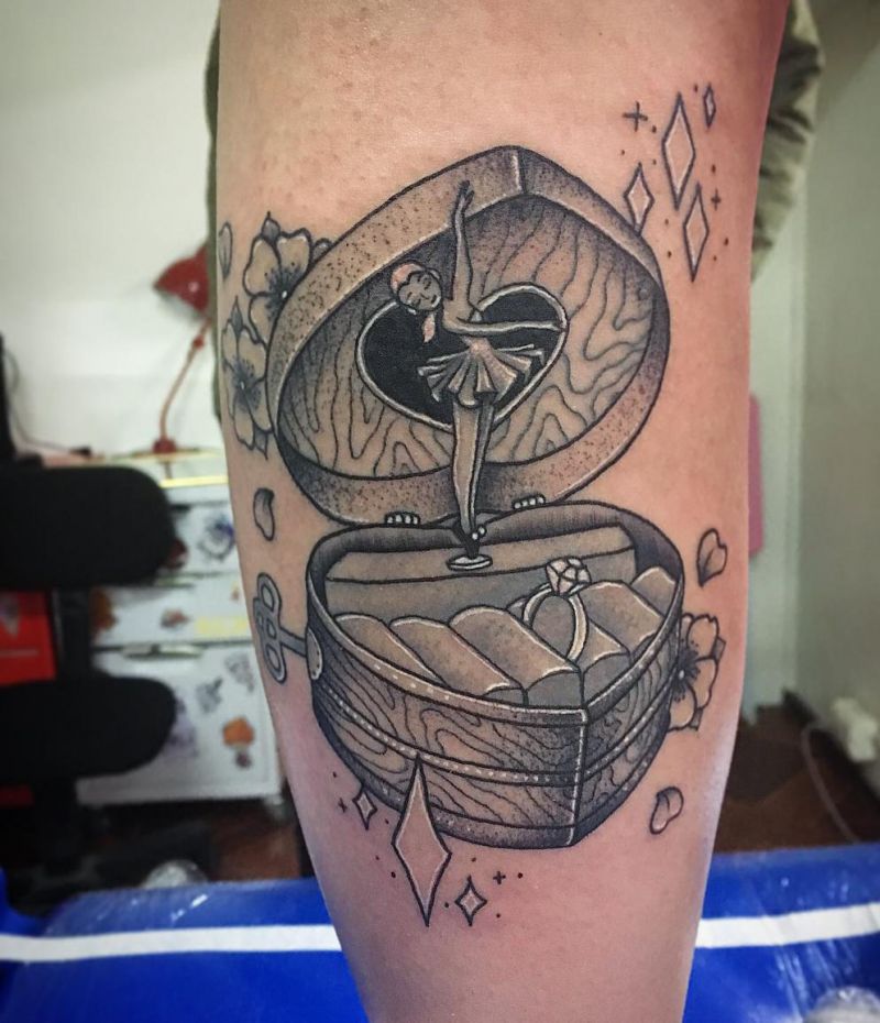 30 Unique Music Box Tattoos You Must Love