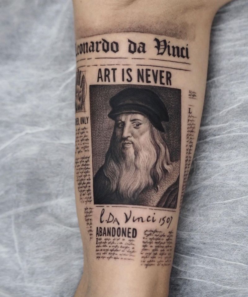 30 Unique Newspaper Tattoos You Must Love