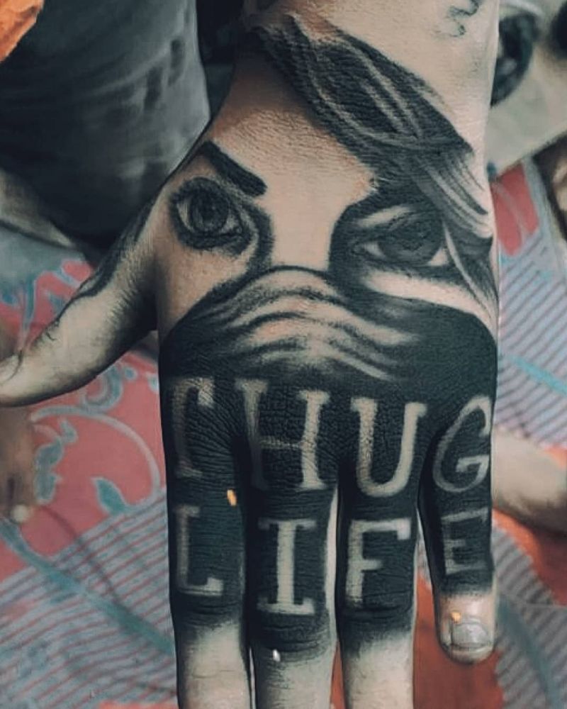 30 Unique Thug Life Tattoos For Your Next Ink