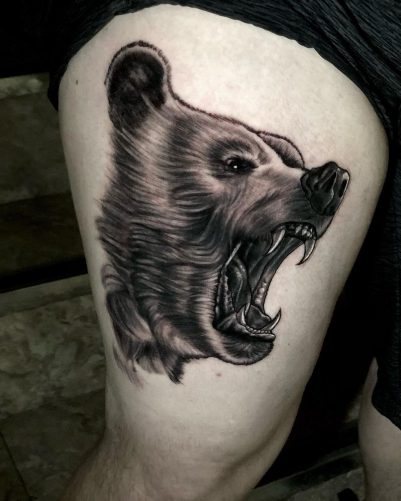 30 Awesome Grizzly Bear Tattoos For Your Next Ink