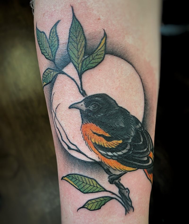 30 Pretty Oriole Tattoos to Inspire You