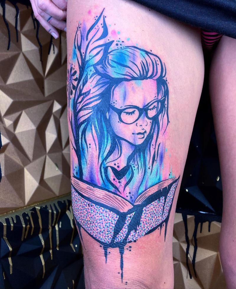 30 Unique Reading Tattoos You Can Copy