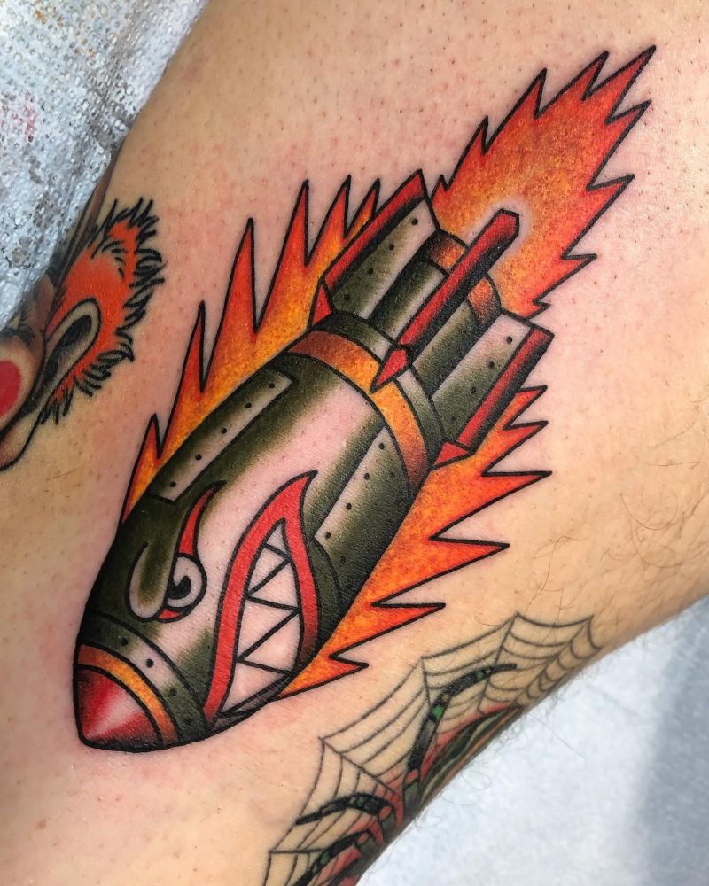 30 Unique Shark Bomb Tattoos You Must Love