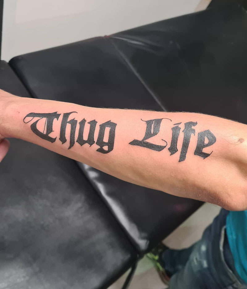 30 Unique Thug Life Tattoos For Your Next Ink