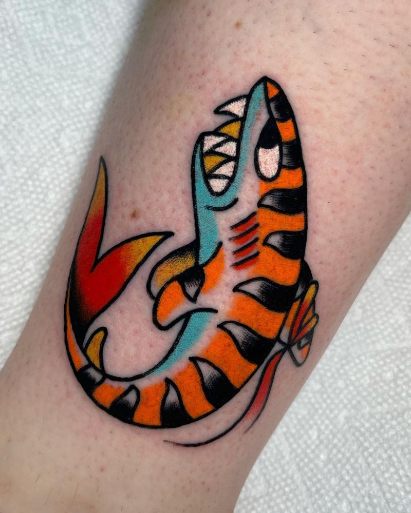 30 Unique Tiger Shark Tattoos You Must Love