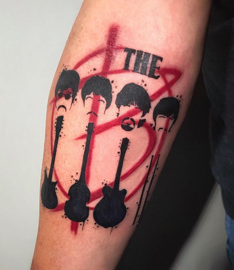 30 Cool Beatles Tattoos for Your Inspiration