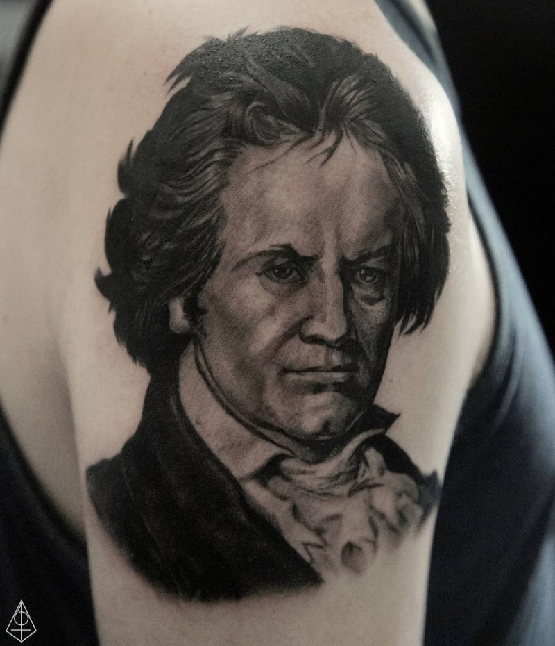 30 Awesome Beethoven Tattoos to Inspire You