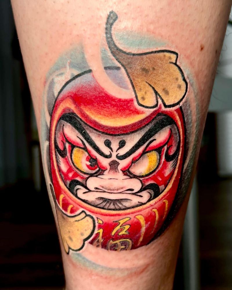 30 Unique Daruma Doll Tattoos for Your Inspiration