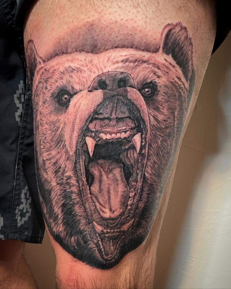 30 Awesome Grizzly Bear Tattoos For Your Next Ink