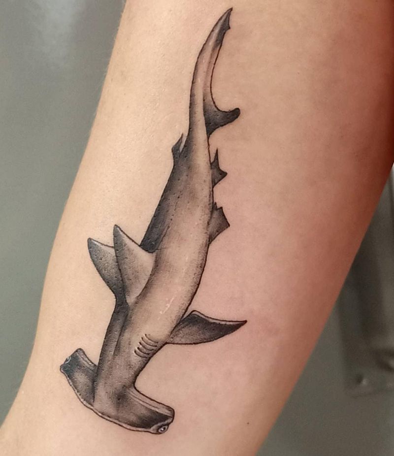 30 Unique Hammerhead Shark Tattoos You Must Love