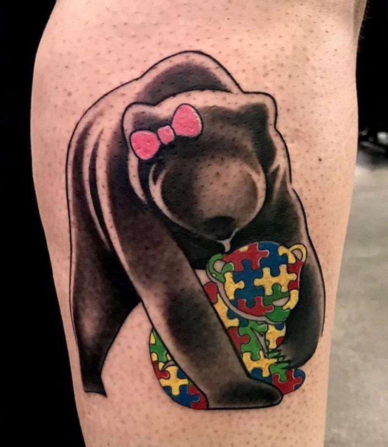 30 Classy Mama Bear Tattoos to Inspire You